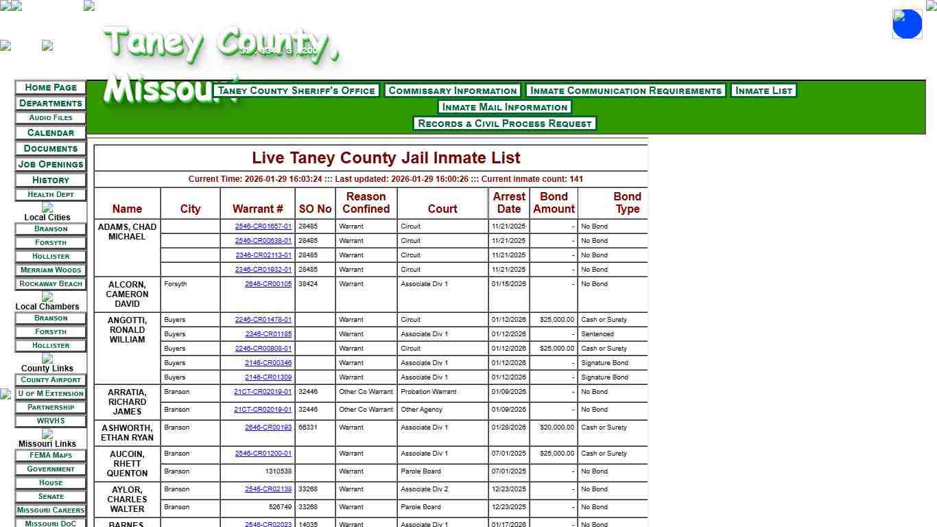 Sheriff's Office - Taney County, MO